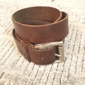 Vintage Full Leather Belt, Men’s 38